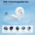HandFan Upgraded Portable Misting Fan, Handheld Spray Water Mister Fan, USB Rechargeable Personal Mist Fans, Mini Cooling Hand Fans for Summer Bea...