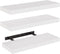 AMADA HOMEFURNISHING Floating Shelves, Wall Shelves for Bathroom/Living Room/Bedroom/Kitchen Decor, White Shelves with Invisible Brackets Set of 3...