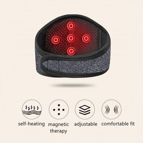 Heated Neck Support Brace Neck Heating Pad Wrap for Pain Relief Magnetic Therapy Neck Strap Adjustable Neck Support Neck Warmer Neck Protector for...