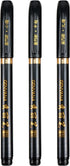 Maxmartt 3 Pcs Ink Pen Artist 3 Size Calligraphy Pen for Writing Drawing Chinese Japanese Calligraphy Shodo Brush Ink Pen Fineliner Pens Calligrap...