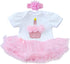 MAIHAO Reborn Baby Dolls Clothes for 17-22 Inch Newborn Baby Doll Girl, Baby Doll Clothes Outfit Accessories fit 17-22 Inch Baby Doll Girl (Pink C...