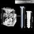 24 Sets of Mirror Holder Clips Kit, Clear Plastic Mirror Mounting Clip Glass Retainer Clips Mirror Hanging Hardware with Screws for Fixing Mirror ...