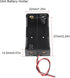 5pcs 18650 Battery Clip 2 Slots 7.4V Plastic 18650 Battery Storage Box Case with Black and Red Wire Leads for 18650 Battery with Connect Lead...