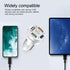 2Pack Car Charger Adapter, 4-Port USB QC 3.0 Fast Phone Charger Adapter, 32V Quick Charging LED Light Display, Universal Compatible with iPhone 13...