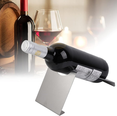 Zerodis Wine Holder,Stainless Steel Single Wine Bottle Rack Wine Storage Holder Red Wine Display Stand for Kitchen Pantry Cabinet Bar...