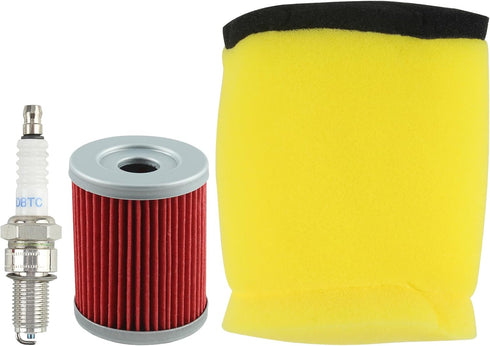 13780-05G10 Air Filter Oil Filter Spark Plug Compatible with Suzuki 1987-2001 Compatible with Ozark 250 2002-2006 Compatible with Quadsport Z250 2...