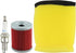 13780-05G10 Air Filter Oil Filter Spark Plug Compatible with Suzuki 1987-2001 Compatible with Ozark 250 2002-2006 Compatible with Quadsport Z250 2...