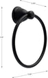 Franklin Brass KIN46-MB Kinla Towel Ring, Matte Black...
