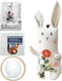 Pre-Stamped Embroidery Patterns Bunny Rabbit, Rose Sewing Full Needles and Thread Hoop Kit for Beginners Teens......