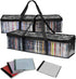 Evelots 2 Pack CD Storage Bags, Clear PVC Plastic-Holds 96 CDs With Cases Total-Strong Handles-Protects from Scratches/Dirt/Dust/Moisture...