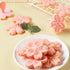 Pastry/Cookie/Fondant Stamper, 2-Inch Press Cookies Mold with 4 Stamps Pink Cherry Blossom Shape Flower Hand Pressure Pastry Tool Fondant Cutters ...