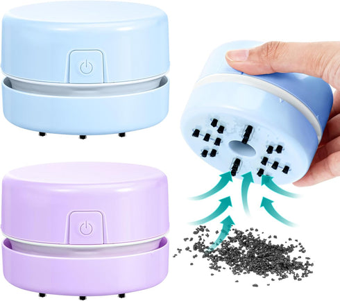 Honoson 2 Pcs Painting Tool Drill Quicker Picker for Spilled Diamonds 5D Painting Accessories Vacuum Cleaner Mini Table Desktop Sweeper Organizer ...