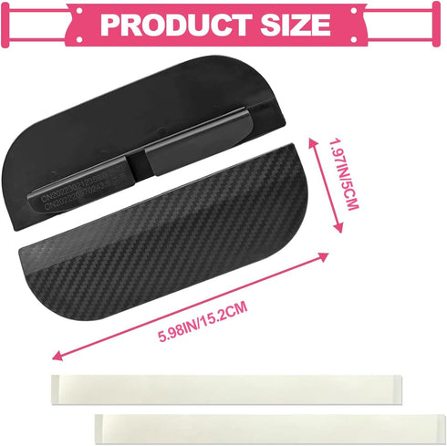 2PCS Car Rearview Mirror Rain Visor, Snap-On Side View Mirror Rain Eyebrow, Waterproof Flexible, Car Exterior Trim Accessories for Universal for C...