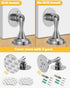 Door Stoppers Magnetic Door Catch - 2 Pack Stainless Steel Heavy Duty Door Holder Stops for Bottom Top of Door - Wall Floor Mounting No Drill 3M A...