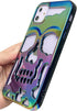 2023 Luxury Plating Skull Phone Case - for iPhone 13 Pro Metal Hollow Soft Cases Cover, Personality Carving Phone Cover......