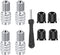4 Pack Double Seal Valve Stem Caps, Double Seal Flow Through Valve Stem Cap, Inflate Thru for High Pressure Truck Car RV Semi Bus, Tires with 4 Ti...