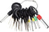 Terminal Removal Tool, 18Pcs Car Wire Harness Plug Terminal Extractor Pick Connector Crimp Pin Back Needle Remove Tool Terminal Removal Tool Kit W...