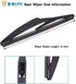 8" Rear Windshield Wiper Blade for Lexus CT200h 11-17, for Toyota Urban Cruiser 09-16, for Toyota Auris Hatchback 12-18, for Toyota Prius C 12-19,...
