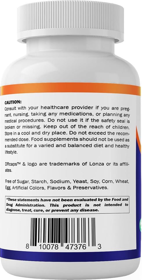 Vitamatic Lactobacillus Salivarius 2 Billion per DR Capsule - 60 Count - Digestive Support - Made with Prebiotic Inulin Fiber (1 Bottle)...