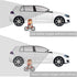 EEEkit Cars Blind Spot Mirrors Unique design, Mirror for blind side 360 Degree Rotating Design, Side Mirror Wide Angle Mirror Safety Convex Rearvi...