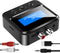 Bluetooth Transmitter Receiver for TV, Bluetooth Receiver for Home Stereo with RCA 3.5mm AUX & Display, Music Audio Adapter for Headphones/Speaker...