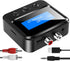 Bluetooth Transmitter Receiver for TV, Bluetooth Receiver for Home Stereo with RCA 3.5mm AUX & Display, Music Audio Adapter for Headphones/Speaker...