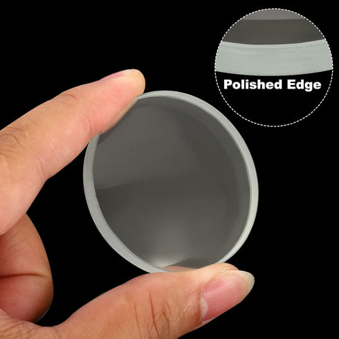 PATIKIL 6" (150mm) Focal Length Double Concave Lens, 2 Pack 50mm Diameter 6mm Height Glass Optically Polished Round Edges Lens for Physics Experim...