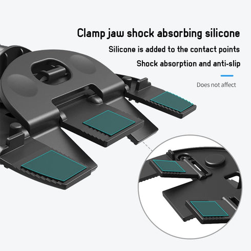 Car Phone Holder for CD Slot, Cell Phone Mount for CD Player, Magnetic or One Button Release, Silicone Pad Protection and 360° Rotation, Compatibl...