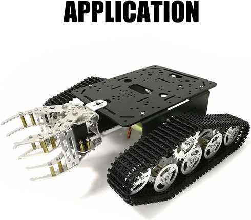 Premium Mechanical Arm Claw with Servo for Robot Hand, Black Metal Robot Gripper Kit, RC Fingers Paw DIY Robotic Part Manipulator Clamp for Arduin...