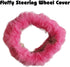 Fluffy Steering Wheel Cover for Women, YUNXNYC Winter Fashion Wool Fur Soft Furry Steering Wheel Covers Fuzzy Warm Plush Non-Slip Car Decoration U...