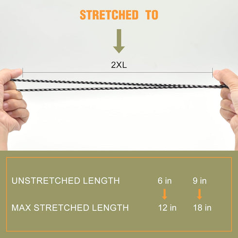 30 Pack Ball Bungee Cord, 6 Inch Heavy Duty Bungie Cord Balls Canopy Tarp Tie Down Bungee Balls for Camping, Tents, Cargo,Holding Wire and Hoses, ...