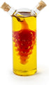 Fox Run 7050 Run Grape Motif Oil and Vinegar Cruet Dispenser Bottle, Clear Borosilicate Glass...
