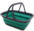 SAMMART SAMMART 9.2L (2.37Gallon) Collapsible Tub with Handle - Portable Outdoor Picnic Basket/Crater - Foldable Shopping Bag - Space Saving Stora...