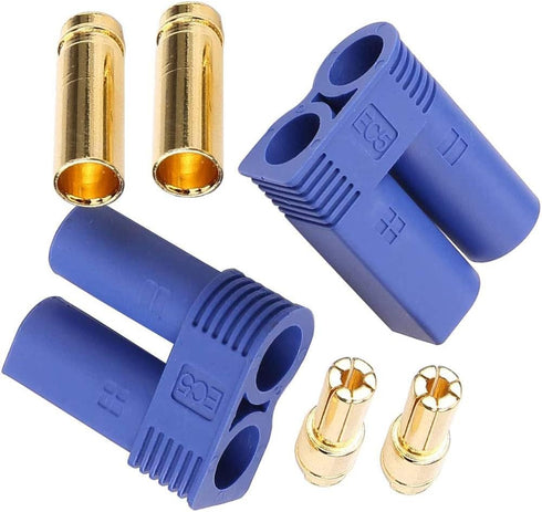 20 Pairs EC5 Bullet Banana Plug Connector Female Male 5mm Bullet Gold Connector for RC ESC LIPO Battery...