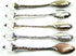 Yalulu 5Pcs Retro Crystal Alloy Stereoscopic Coffee Spoon Tea Spoon Dessert Spoon Ice Cream Spoons...