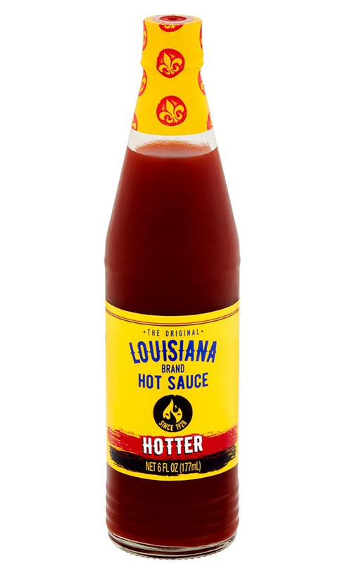 Louisiana Brand Hot Sauce, Hotter Hot Sauce (6 Fl Oz (Pack of 1))...