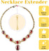 Chain Extenders for Necklaces, Anezus 10pcs Jewelry Extenders for Necklaces, Stainless Steel Chain Extenders for Necklace, Bracelet and Anklet (As...