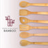 Home Basics 6 Piece Bamboo Kitchen Cutlery Tool Set, Natural, 2.5 x 12 x 0.25...