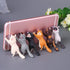6PCS Different Cats Cell Phone Sucker Holder Cute Cat Support Resin Smart Phone Holder Stand Sucker Tablets Desk Sucker Smartphone Holder...