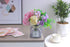 Artificial Rose Flower Bouquet Set, Hydrangea Hand Bouquet and vase, Ins Style Artificial Flower Set?Purple?...