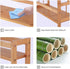 Ufine 2 Tier Bamboo Spice Rack Organizer Kitchen Countertop Storage Shelf Free Standing Holder Under Cabinet Bathroom for Various Bottles, Jars, S...