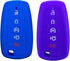 2Pcs Coolbestda 5buttons Smart Key Fob Remote Cover Holder Shell Case Wallet for 2020 2021 2022 2023 2024 2025 Ford Mustang Fusion Raptor F250 F35...