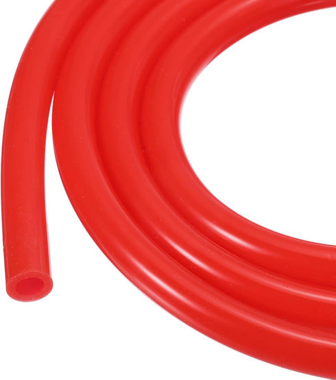 3.3ft 5/32" ID x 1/4" OD Silicone Tubing Red Industrial Plastic Tubing Pure Silicone Hoses for Pump Siphoning Draining Irrigation Brewing...