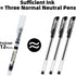 12 Pieces Rolling Ball Pens, Quick Dry Ink 0.5 mm Extra Fine Point Pens Liquid Ink Pen Rollerball Pens Black...