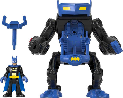 Fisher-Price Imaginext DC Super Friends Batman Toy Battling Robot with Poseable Figure & Lights for Pretend Play Kids Ages 3+ Years...