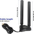 WiFi 6 6E Tri-Band 2.4GHz + 5 GHz + 6GHz Magnetic Base WiFi Antenna for Wireless WiFi 6 6E Router Hotspot PC Desktop Computer PCI-E WiFi Network W...