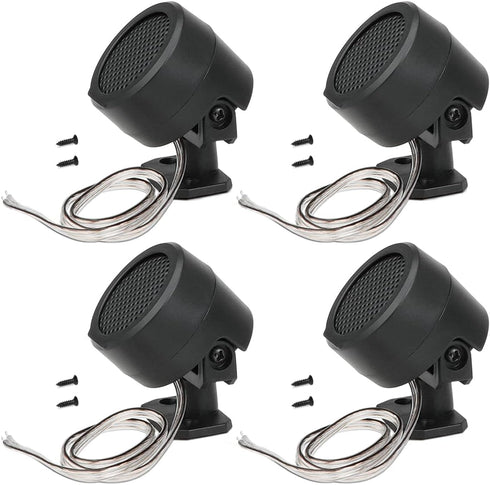 4 Pcs 500W Dome Tweeters Car Speaker, TP-006A High Power Stereo Car Tweeter Mini Dome Tweeter Speakers Surface Mounting on Car Truck and Boat......