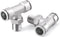 TAILONZ PNEUMATIC 304 Stainless Steel Male Branch Tee 1/2 Inch Tube OD x 3/8 Inch NPT Thread Push to Connect Fittings PT-1/2-N3 (Pack of 2)...