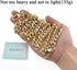 HAHIYO Purse Chain Strap Length 47.2" SPOT-ON Gold for Shoulder Cross Body Sling Purse Handbag Clutch Bag Replacement Strap Comfortable Flat 0.4" ...