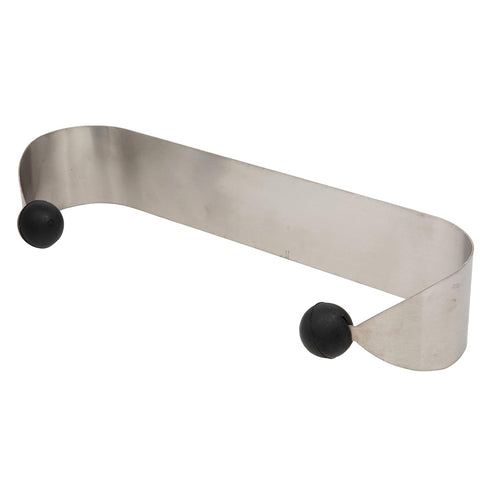 Wood Grip Contemporary Paper Towel Holder - Cabinet & Wall Mountable | Stylish, Space-Saving Design in Satin Nickel | Versatile & Easy Install for...